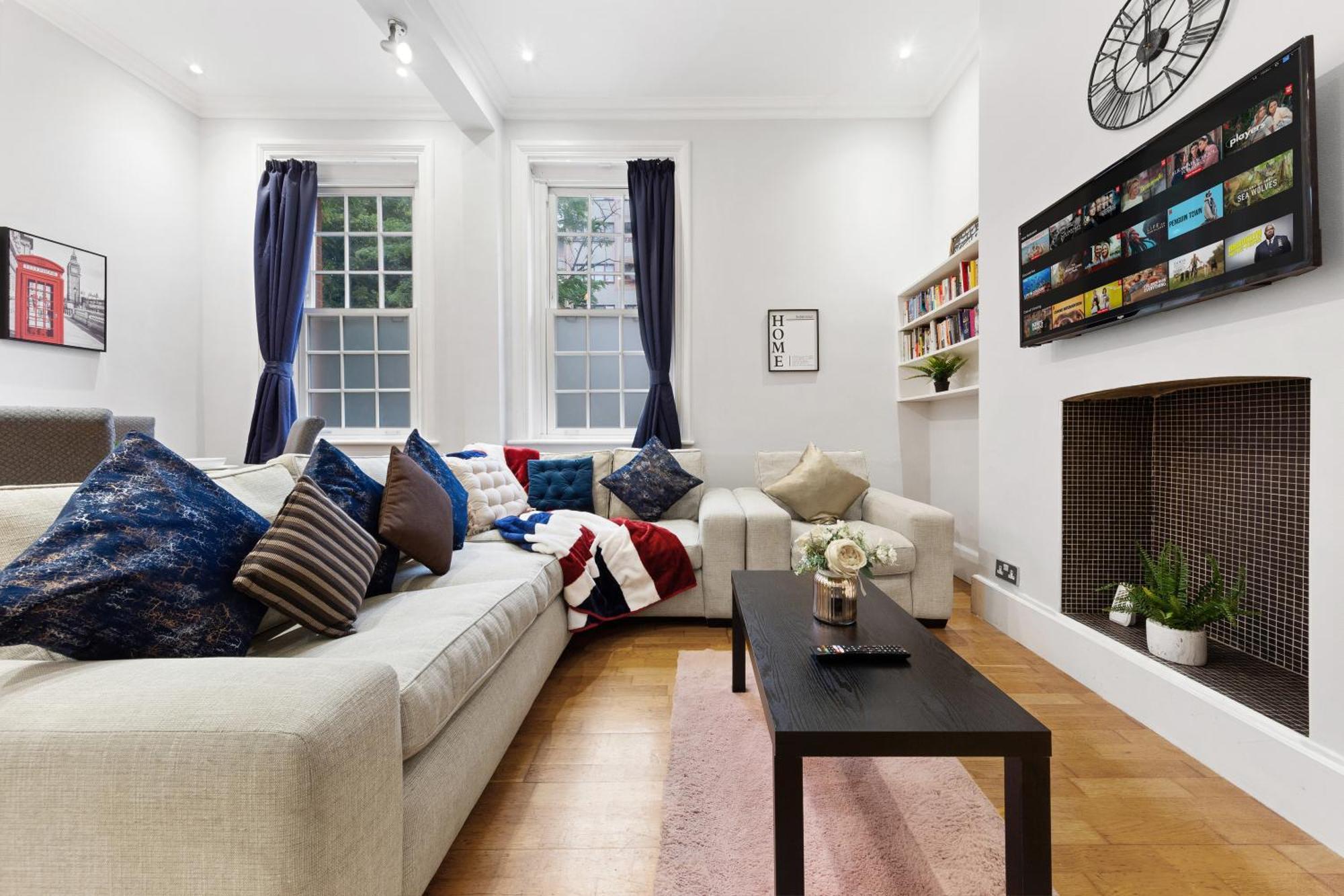 Apartamento 3br Apartment-regents Park-baker Street-lords Cricket Ground Mb1 Londres