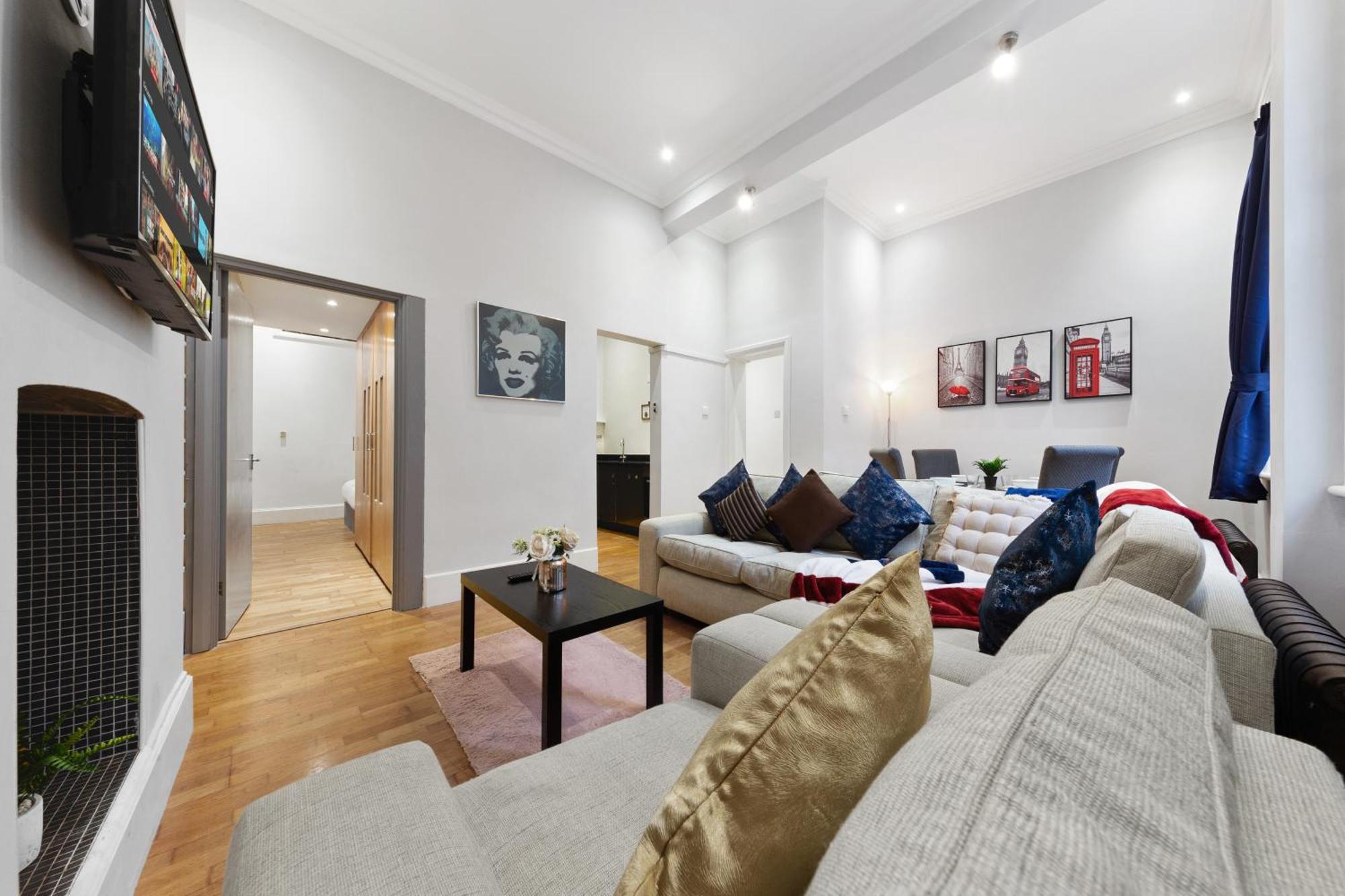 Apartamento 3br Apartment-regents Park-baker Street-lords Cricket Ground Mb1 *